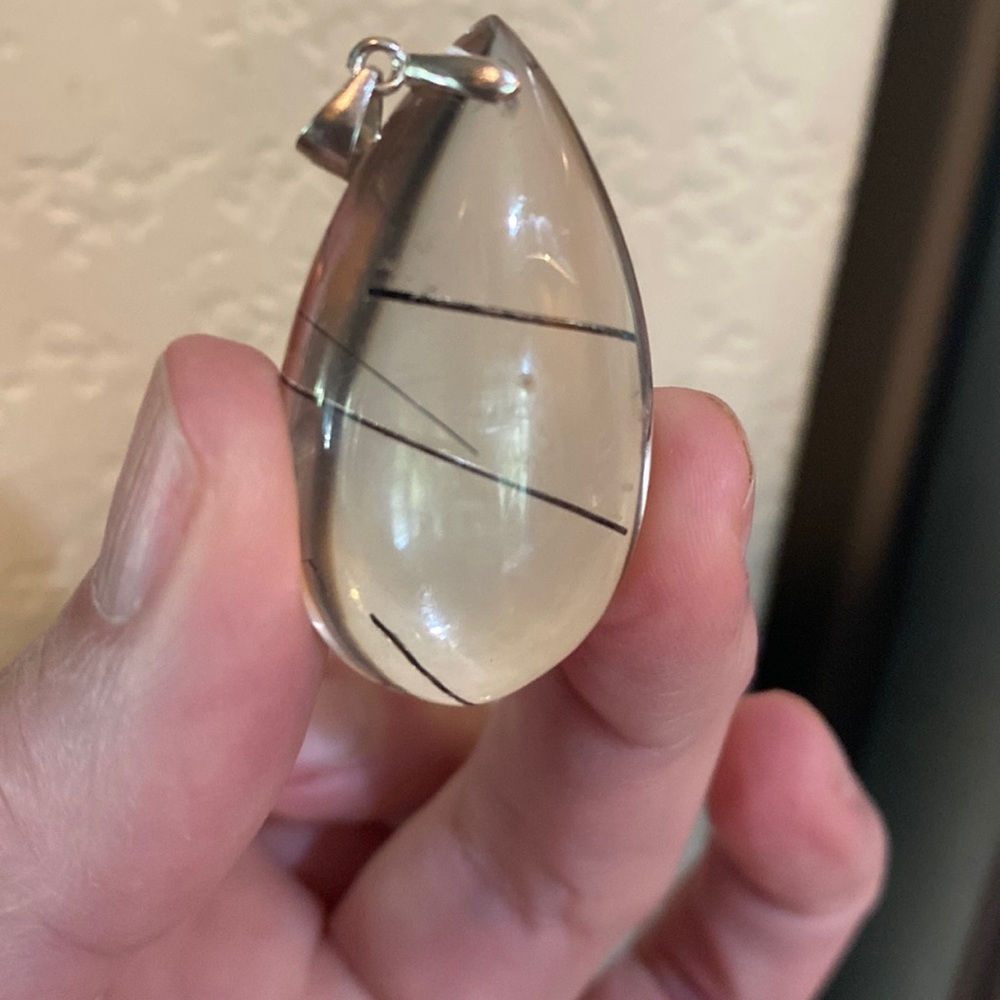 Black tourmaline pendant